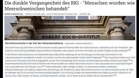 Die dunkle Vergangenheit des RKI