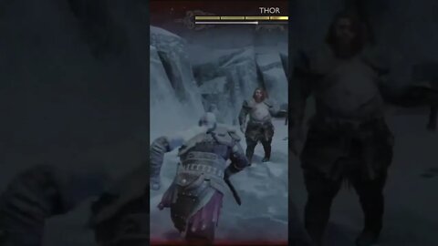 Thor Punches The Spartan Rage Out Of Kratos #godofwar #gaming #shorts