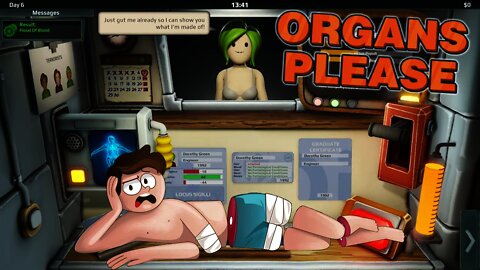 Organs Please - Comical Papers, Please-like Sim