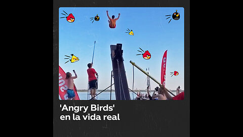 Mecanismo te propulsa como un ‘Angry Bird’