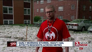 Early morning storms, heavy hail impact residents across metro