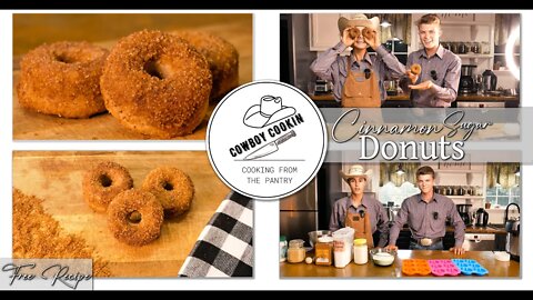 Cinnamon Sugar Donuts ~ Cookin From The Pantry ~ Prepper Pantry ~ Free Printable Recipe!