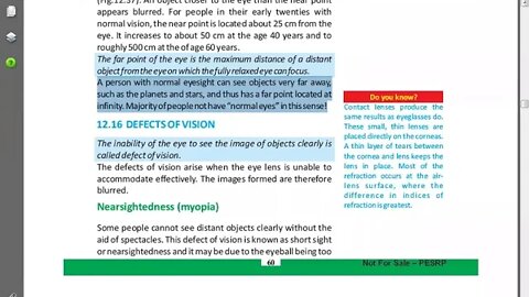 10th PHYSICS CH#12 Q 21Human eye+Q 22defects of vision