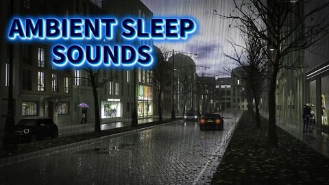 8 HOURS OF SLEEP SOUNDS | #AMBIENT NOISE | #CAR RIDE IN THE RAIN | LOOPING GIF CHILL VIBES