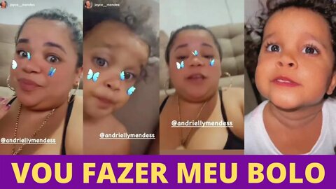 ANDRIELLY Quer Fazer um BOLO Com a JOYCE e DEBOCHA DAS AMIGAS DO TIO DELA