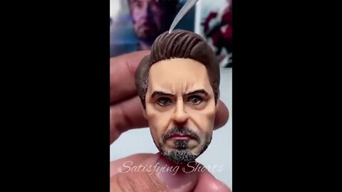 Satisfying Polymer Clay - Iron Man ( Tony Stark) #shorts #trending #relaxing #viral #satisfying