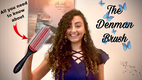 The Denman Brush Review & Demo | ازاي بستعمل فرشاة الدنمان (دينمان برش) لشعري الكيرلي