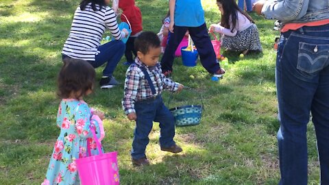 Blasian Babies Happy Easter Egg Hunt!