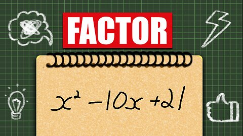 Factoring a polynomial with a negative x term