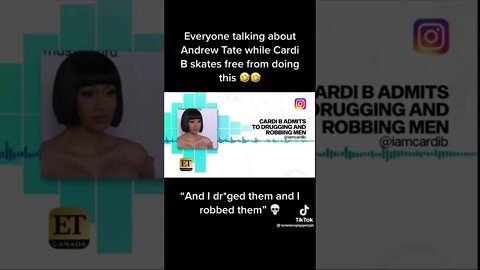 Cardi b admits drugging and robbing men to make it. #freetate