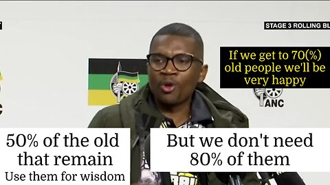 50% of ANC must be young people - 70% old people - ANCYL can't do the math but want to run SA