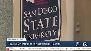 SDSU temporarily moves to virtual learning