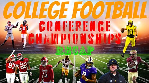 NCAAF: Conference Championships Recap