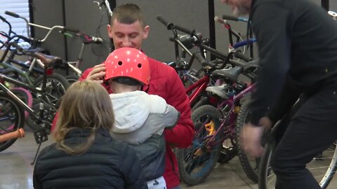 In the spirit of Martin Luther King Jr. day, bicycles were donated to refugees