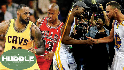 Is the LeBron James vs Michael Jordan Debate OVER? Did the Warriors NEED Kevin Durant? -The Huddle