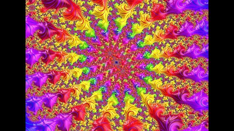 Twisted Rainbow Fractal Art Jigsaw Puzzle Time Lapse