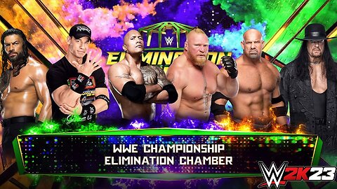 WWE 2K23 - 6 Man Elimination Chamber Match