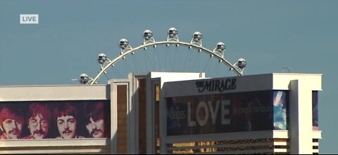 Lights on the Las Vegas Strip turn blue for World Autism Awareness Day