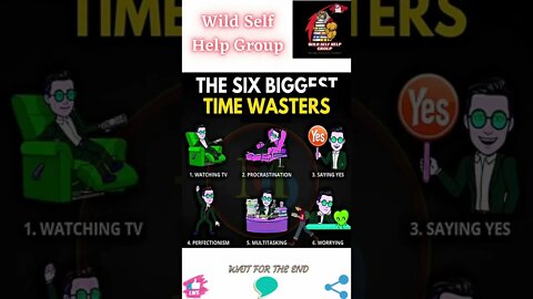 🔥The six biggest time wasters🔥#shorts🔥#wildselfhelpgroup🔥20 August 2022🔥