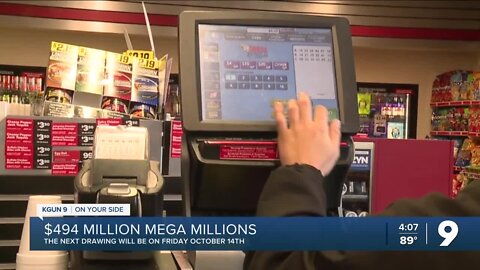 $494 million dollar Mega Millions drawing happening Friday