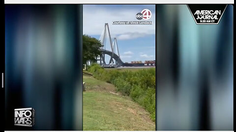 Out-of-Control Container Ship Narrowly Misses S. Carolina Bridge