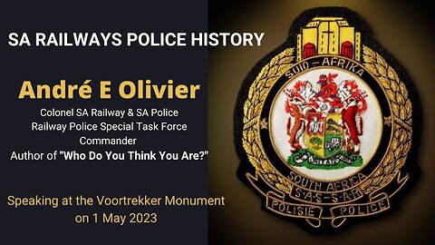 Legacy Conversations - Andre Olivier - Speech at the Voortrekker Monument on 1 May 2023 re the SARP