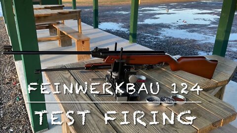 Feinwerkbau 124 .177 break barrel pellet rifle first shots after repair. Working great!