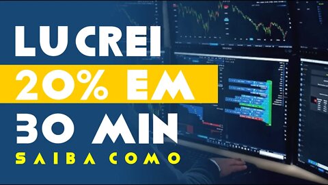 Como consegui 20% de lucro em 30 minutos com a ENS. Aprenda mais e não perca oportunidades.