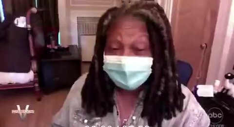 BIZARRE: Whoopi Goldberg wears mask while on Zoom appearance!