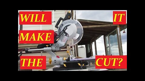 Testing the Chicago Electric 12 inch miter saw