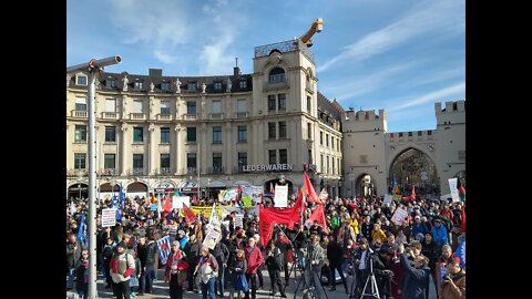 Munich's largest Anti-War Demonstration: Protest against the Munich Security Conference