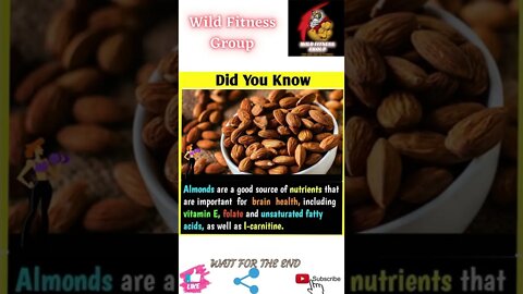 🔥Benefits of almonds🔥#shorts🔥#wildfitnessgroup🔥7 May 2022🔥