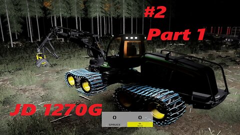 John Deere 1270G fs 22 Cutting spruce trees Holmåkra Sweden Fs 22 #2 Part 1