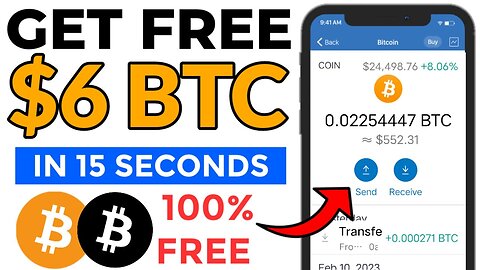 GET FREE $6 BTC Every 15 Seconds + Payment Proof ~ no investment | no mining no hacks