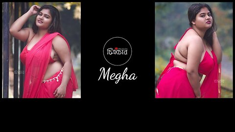 Megha's Heartstopping Glamour in Red Saree || Saree Shoot || Saree Love