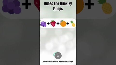 Guess the Drink by Emojis #shorts