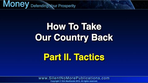 HTTOCB How To Take Our Country Back, Part II