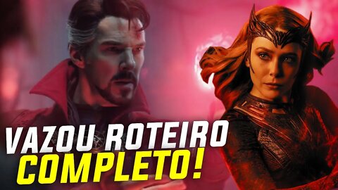 VAZOU O ROTEIRO COMPLETO DE DOUTOR ESTRANHO NO MULTIVERSO DA LOUCURA! SPOILERS!