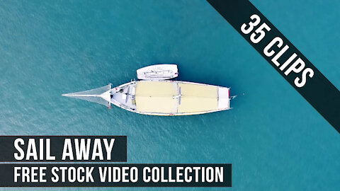 Stock Video Footage Collection : Sea, Waves, Boat, Yacht and Lifestyle. Royalty Free video content.