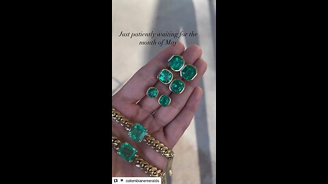 May baby birthday month gift ideas - beautiful emerald necklaces, earrings and rings for sale