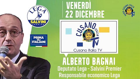 🔴 On. Alberto Bagnai ospite a "TG Plus" di Cusano Italia TV (22/12/2023).