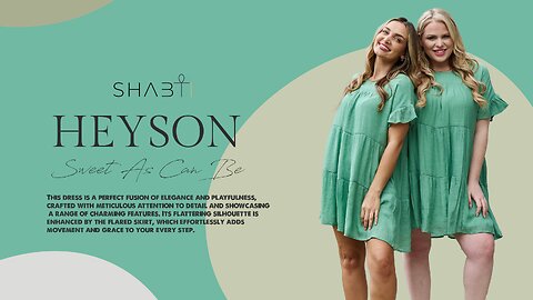 HEYSON Sweet As Can Be Curvy+ Textured Woven Babydoll Dress💚