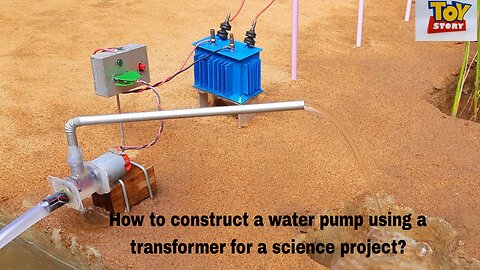 How to construct a water pump using a transformer for a science project?