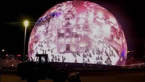 Sphere Las Vegas free show: 'Snowglobe/Future Paradise (w/flocks of birds)', no ticket needed