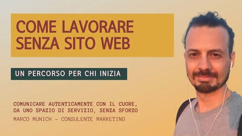 COME LAVORARE SENZA SITO WEB