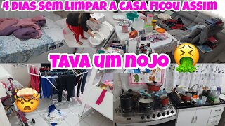 4 DIAS SEM LIMPAR A CASA // NOJO🤮🤢 FAXINA COMPLETA // CANSE //CANAL DA MILI