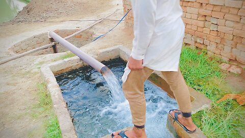 Cold water in fish farm by desi boys