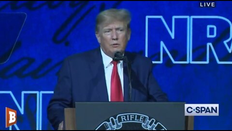 MOMENTS AGO: Donald Trump speaking at NRA Convention...