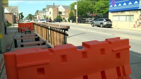 Muskego Way neighborhood adopts temporary parklet with the hopes of slowing reckless driving