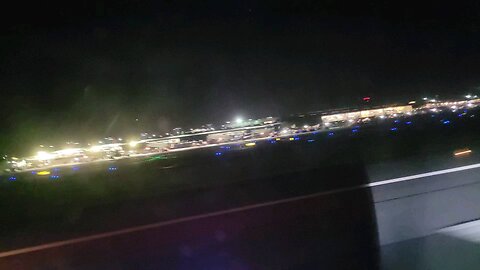 Takeoff from Baltimore on Southwest flight at night